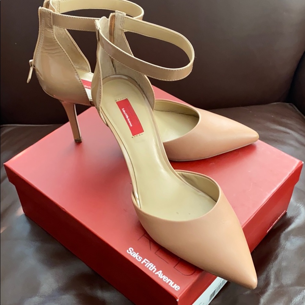 Saks size 9.5 camel heels!